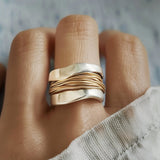 Ezüstdrót gyűrű