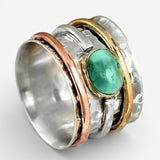 Coco - Vintage Arany & Ezüst Turquoise Gyűrű