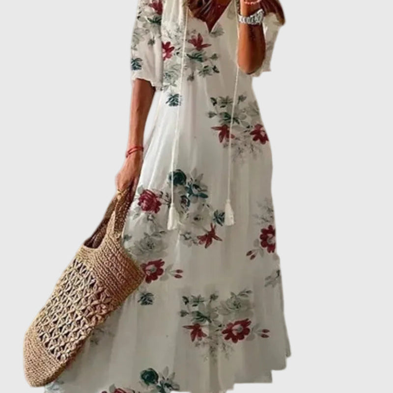 Amália | Boho Vintage Nyári Maxi Ruha