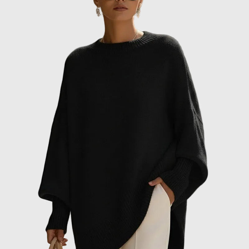 Kimia - Oversized Kötött Kerek Nyakú Pulóver