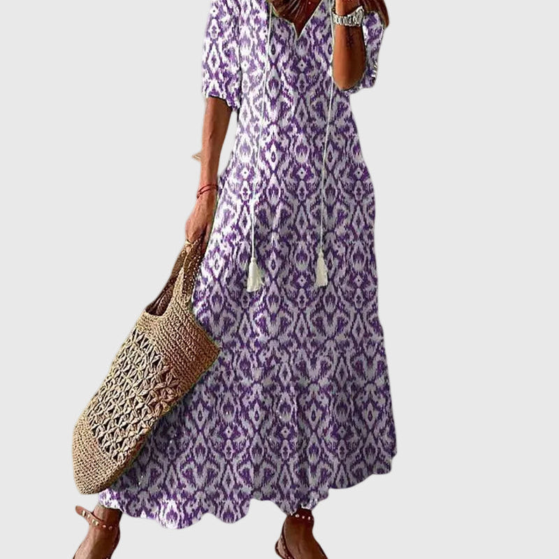 Amália | Boho Vintage Nyári Maxi Ruha