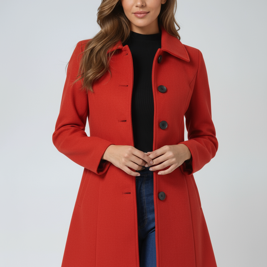 Josephine - Női Egysoros Téli Trench Kabát