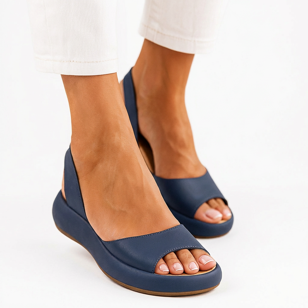 Evie™ | Stílusos Stabilitás és Kivételes Kényelem Peep-Toe Szandálok
