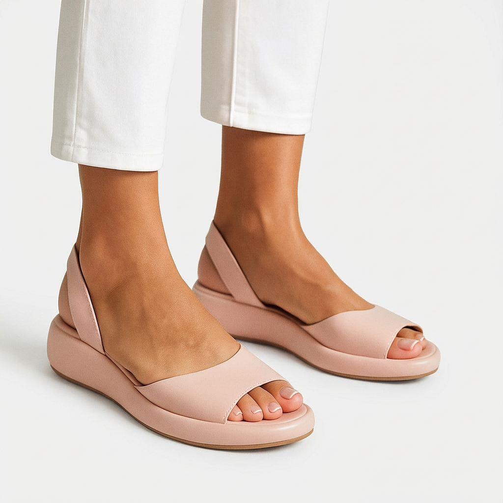 Evie™ | Stílusos Stabilitás és Kivételes Kényelem Peep-Toe Szandálok