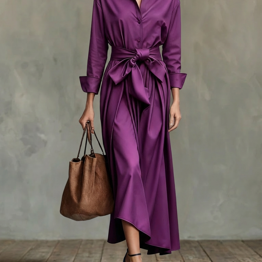 Marise | Elegáns Maxi Ruha – Romantikus Masni Részlettel