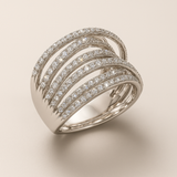 Ezüst Zirconia Vintage Gyűrű